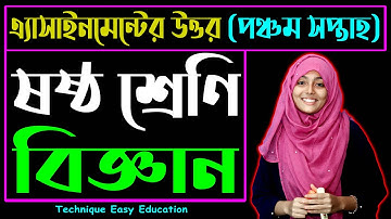 Class 6 Science Assignment Answer 5th Week || ৬ষ্ঠ শ্রেণির বিজ্ঞান ৫ম এসাইনমেন্ট উত্তর