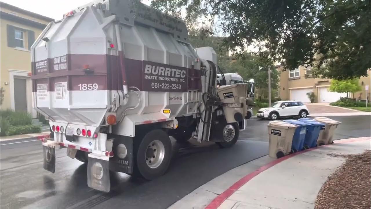 1859 Mini Burrtec Amrep on trash servicing my street YouTube