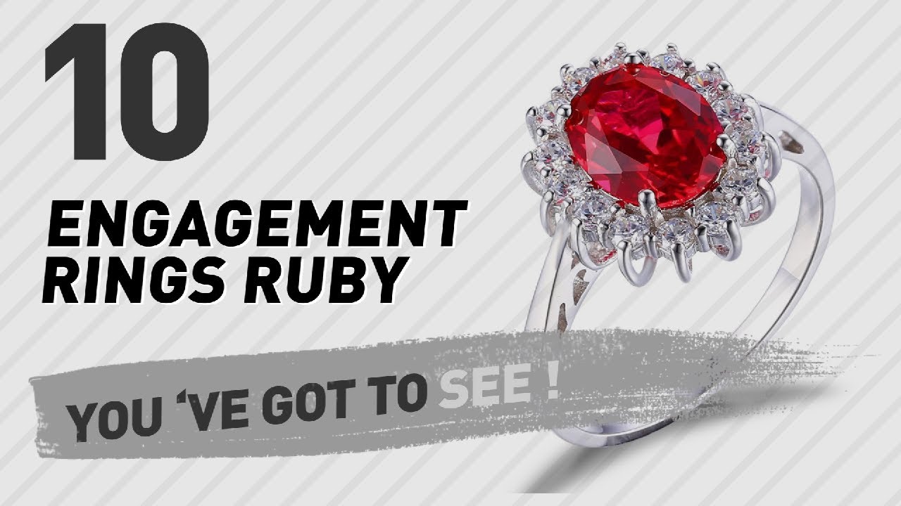 Engagement Rings Ruby Top 10 Collection // UK New & Popular 2017
