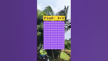 Find 3+3 Math IQ test #puzzle #find #quiz #finding #challenge #brainteaser #iqtest #ytshorts