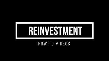 Reinvestment - AX TRADER How to videos