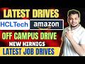 Amazon SDE , Concentrix , HclTech | Off Campus Job Drive | 2025, 2024 Batch Hiring | Fresher Jobs