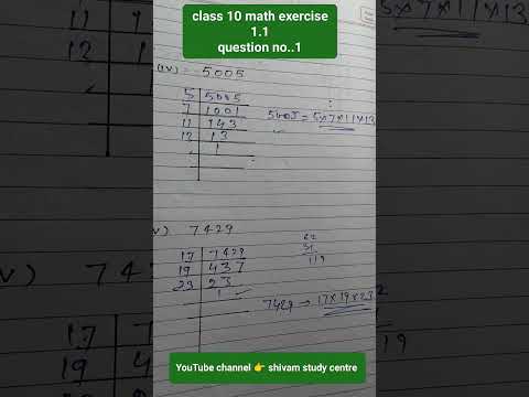 Class 10 ncert math chapter 1 exercise 1(A) question -1 | ncert math class 10 #class10maths #shorts