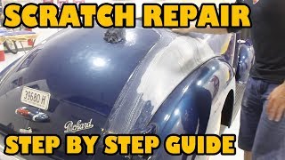 How to fix a scratch in your paint. 1939 model Packard