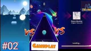 Tiles Hop Vs Dancing Road Vs Beat Racing... // Gameplay...... screenshot 2