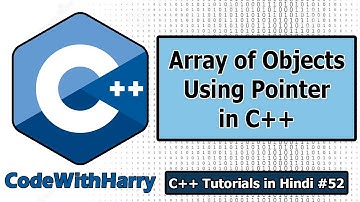 Array of Objects Using Pointers in C++ | C++ Tutorials for Beginners #52