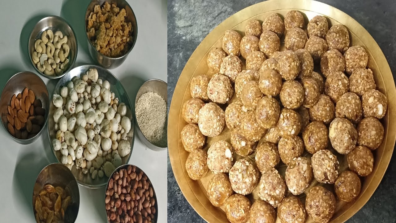 बहुत ही टेस्टी और हेल्दी dry fruits laddu, 