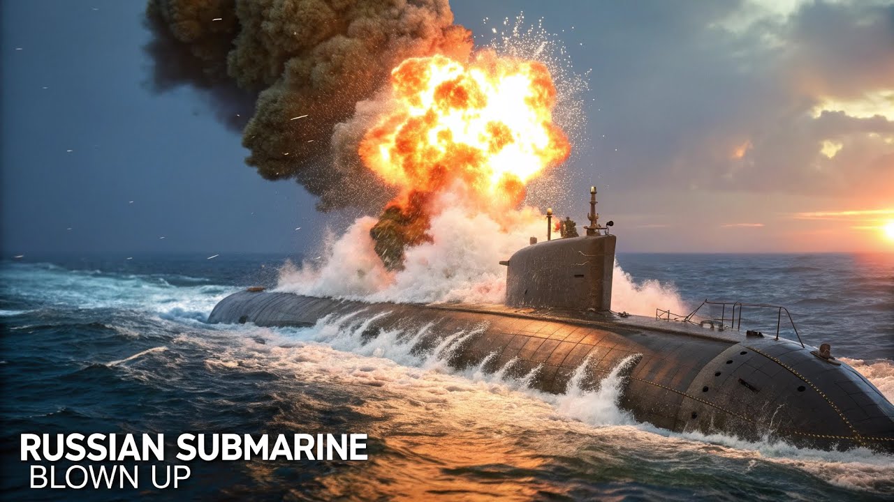 Драматический момент: российская подводная лодка ВЗОРВАНА и потоплена украинским подводным беспил...