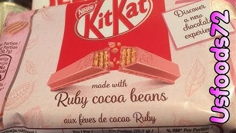 KIT KAT Nestlé made with Ruby Cocoa Beans - Usfoods72 Germany.