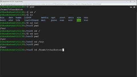 [073] Linux command prompt - Moving around the file system