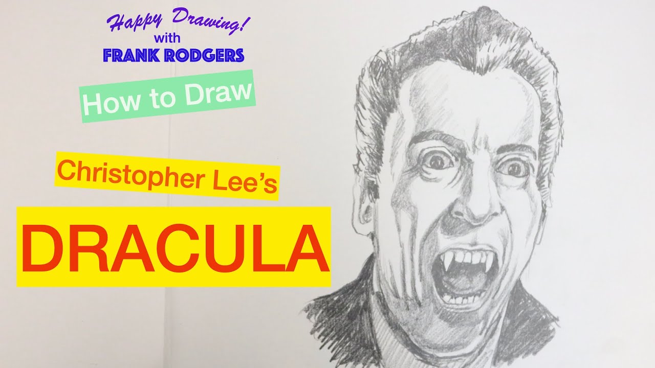 Как нарисовать Дракулу Кристофера Ли. Легендарные лица № 21. Приятного рисования! С Фрэнком Родже...