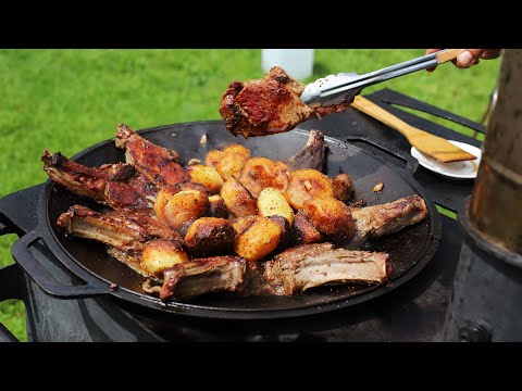 Video: Kebab Fra Kyllingelår I En Stegepande