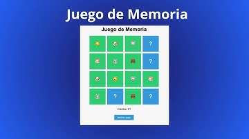 Cómo hacer un juego de memoria con HTML, CSS y JavaScript