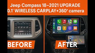 How to Upgrade Your Jeep Compass (2017–2021) to a Wireless CarPlay Support 360 Camera  Big Screen screenshot 4