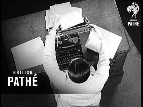 Typewriting Derby In USA (1937)