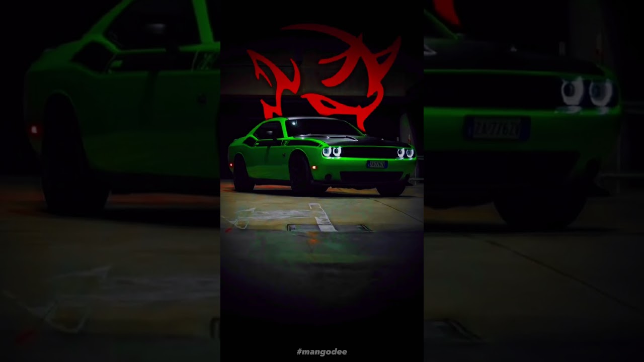Unleashing the Power of the Dodge Challenger SRT Hellcat | Mangodee Shorts