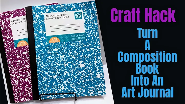 ART JOURNAL CRAFT HACK -  COMPOSTION BOOK TURNED ART JOURNAL -ACCIDENTAL ART JOURNAL - 天天要闻