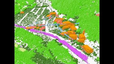 【3D GIS 動画】Lidar データの活用例