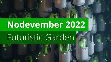 Futuristic Garden Nodevember 2022 | Blender Timelapse