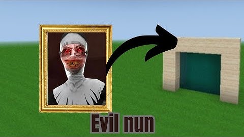 mosaic of evil nun in mini block craft#gaming#minecraft #funny