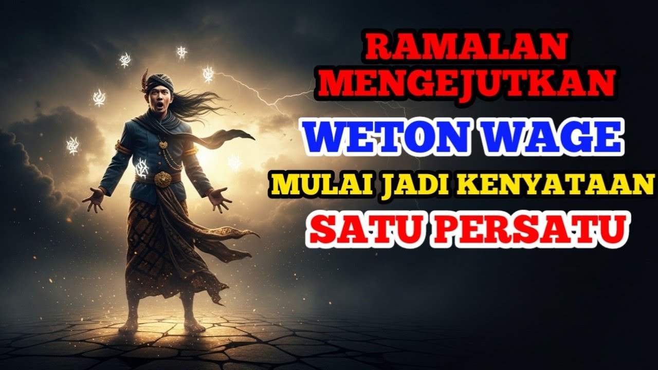 TERBUKTI! Ramalan Mengejutkan Weton WAGE Ini Mulai Jadi Kenyataan Satu per Satu
