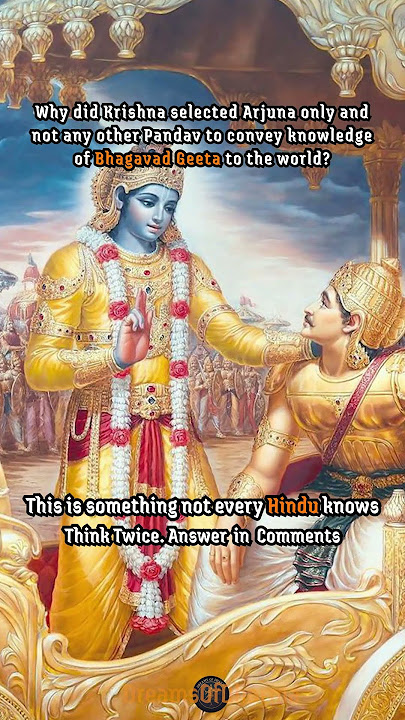 Why Did Krishna Choose Arjuna? 🔥 | The Wisdom of Bhagavad Gita #krishna  #shorts #bhagavadgita