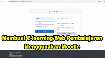 Cara Membuat E learning/Web Pembelajaran menggunakan moodle secara online