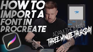 HOW TO import a font into PROCREATE in three mins screenshot 5