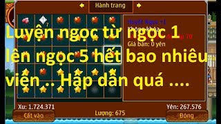 Ninja school - Phân tích | Luyện ngọc từ cấp 1 lên cấp 5 , cực tốn hóng clip 30k view screenshot 4