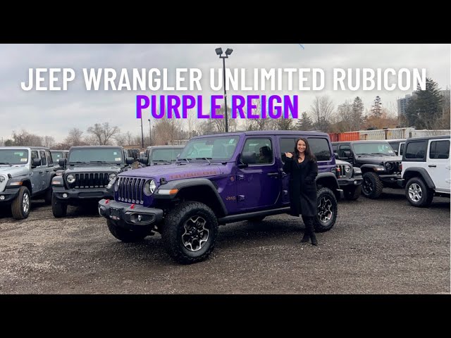 NEW JEEP COLOUR: PURPLE REIGN | 2023 Jeep Wrangler Unlimited Rubicon |  Toronto, Mississauga, ON - YouTube