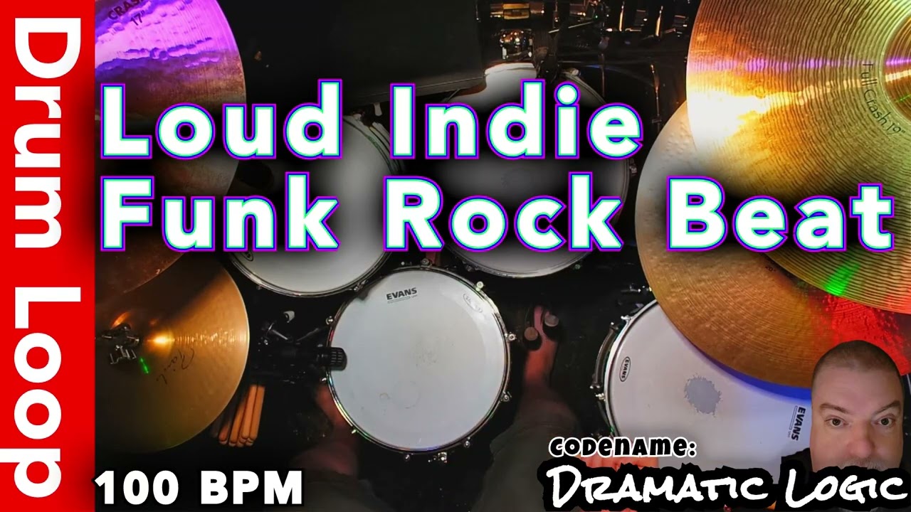 Extended Practice Drum Loop That Devours Hours | 100 BPM Indie Funk Rock