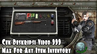 RE4 Wii Dholpin Emulator - 999 Max For Any Item Inventory screenshot 3