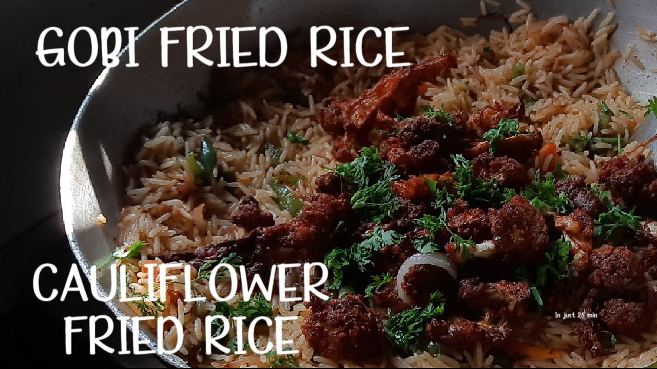 How to make GOBI FRIED RICE/CAULIFLOWER RICE|gobi rice recipe - YouTube