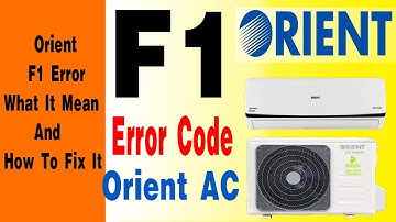 ORIENT Dc Inverter Ac F1 Error Code #OrientAc #f1error #todaytrending
