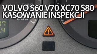 Volvo S60 V70 Xc70 S80 Xc90 Kasowanie Inspekcji - Youtube