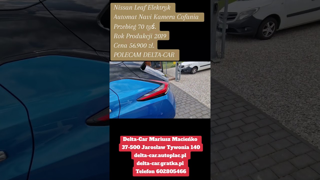 Nissan Leaf Elektryk Automat Navigacja