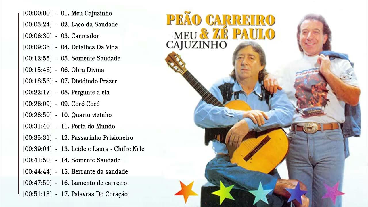 Cd Peão Carreiro E Zé Paulo Meu Cajuzinho (jbn)