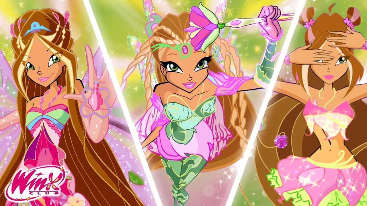 Winx Club Evrimi| FLORA: tüm güçleri ve dönüşümleri! 🌸 ✨