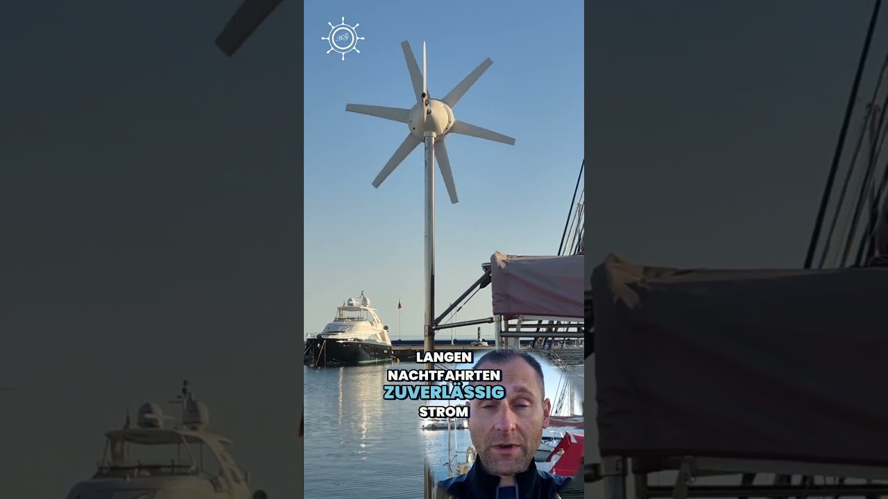 ⁣⚡ Warum Blauwasseryachten Windgeneratoren nutzen - Windkraftanlage auf dem Boot #sailing