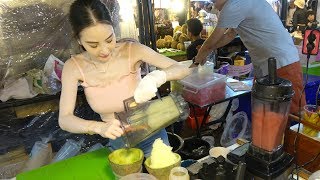 Thailand Street Food Rot Fai Ratchada Night Market