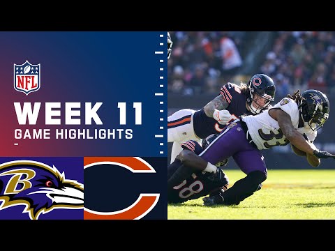 Ravens vs. Bears Week 11 Highlights | NFL 2021