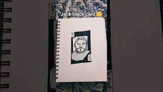 Drawing jack black 🐔🧟‍♂️ as black jack 🃏🃏 #drawing #art