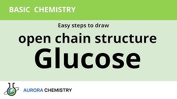 Easy tips to  draw open chain structure of GLUCOSE  / FISHER PROJECTION of GLUCOSE