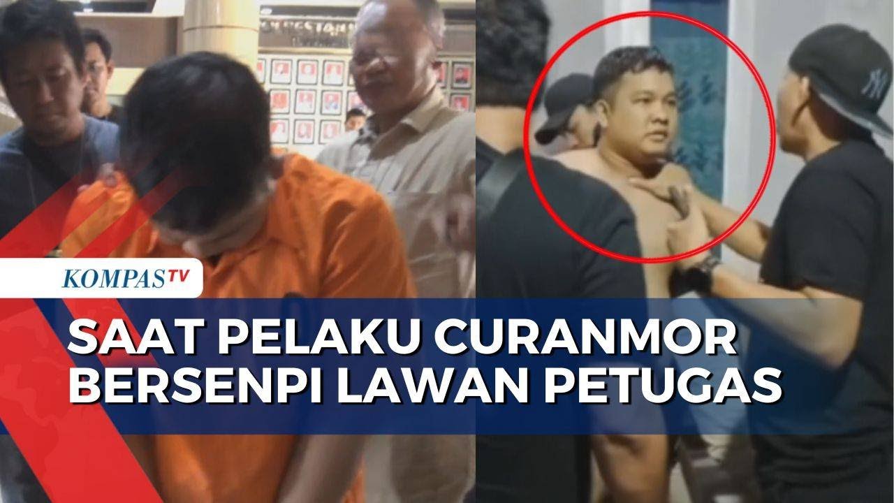 Tegang! Pencuri Motor Bersenpi di Palembang Mencoba Melawan Polisi saat Akan Ditangkap