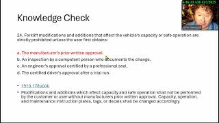 Daily Quiz ep32 Material Handling  November 7 2025 BCSP