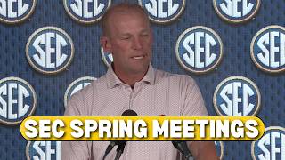 Kalen DeBoer SEC Spring Meetings 2026 Alabama Football Coach