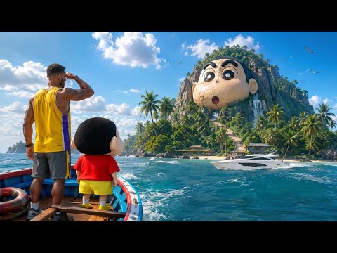 Franklin Shinchan Escape From A Dangerous Crocodile From Island | Gta V Bangla Gameplay