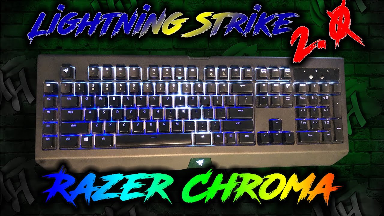 kaste støv i øjnene Erhverv Tekstforfatter Lightning Strike 2.0 | Razer Synapse Keyboard Lighting - YouTube