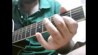 Video thumbnail of "Kholo kholo darwaze guitar intro lesson"