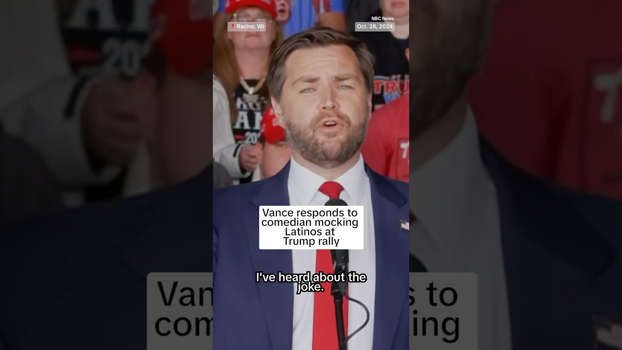 Vance response to comedian, mocking Latinos at Trump rally Vance response to comedian, mocking Latinos at Trump rally